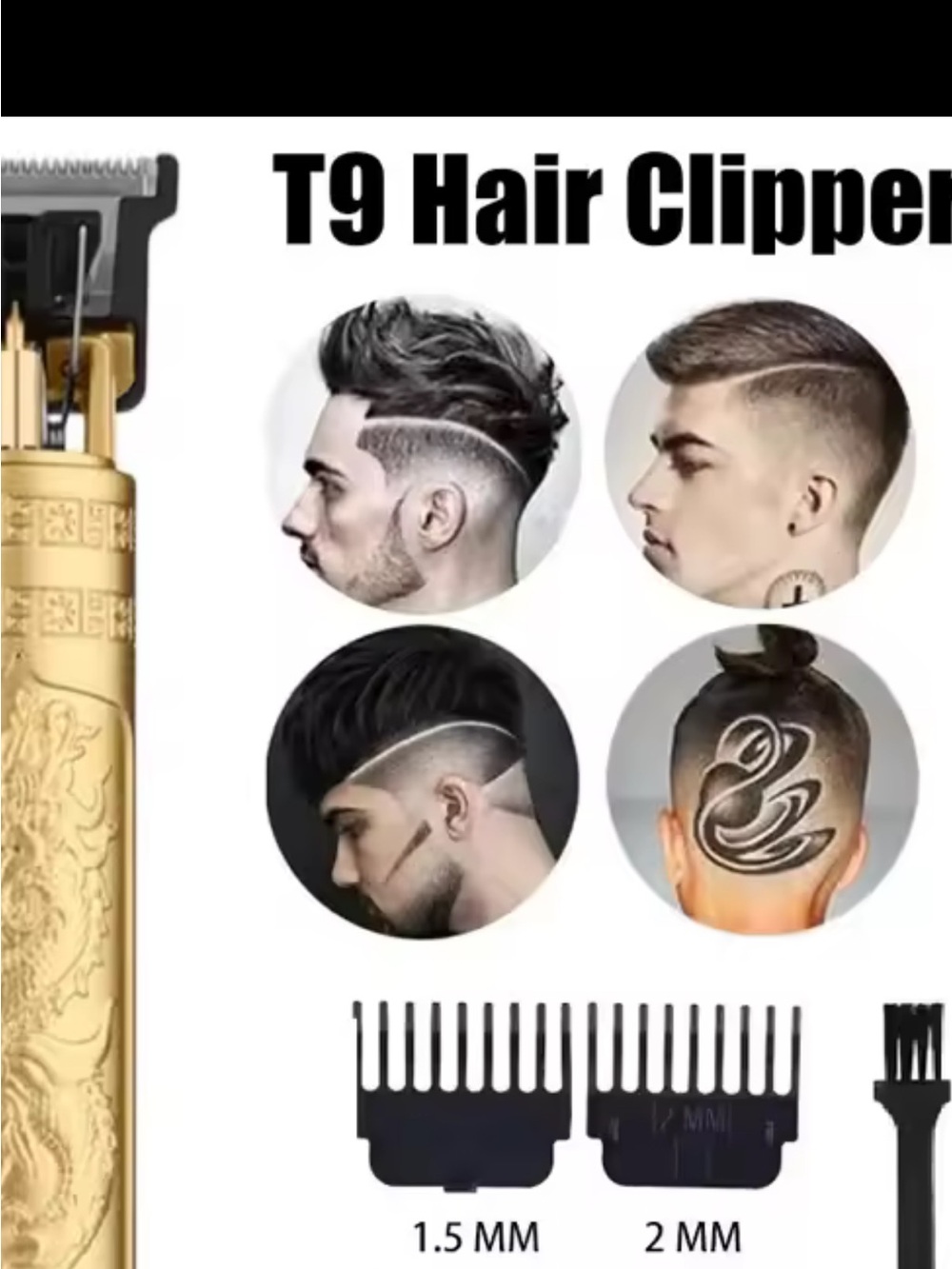 Vintage Gold T9 Hair Trimmer for Men